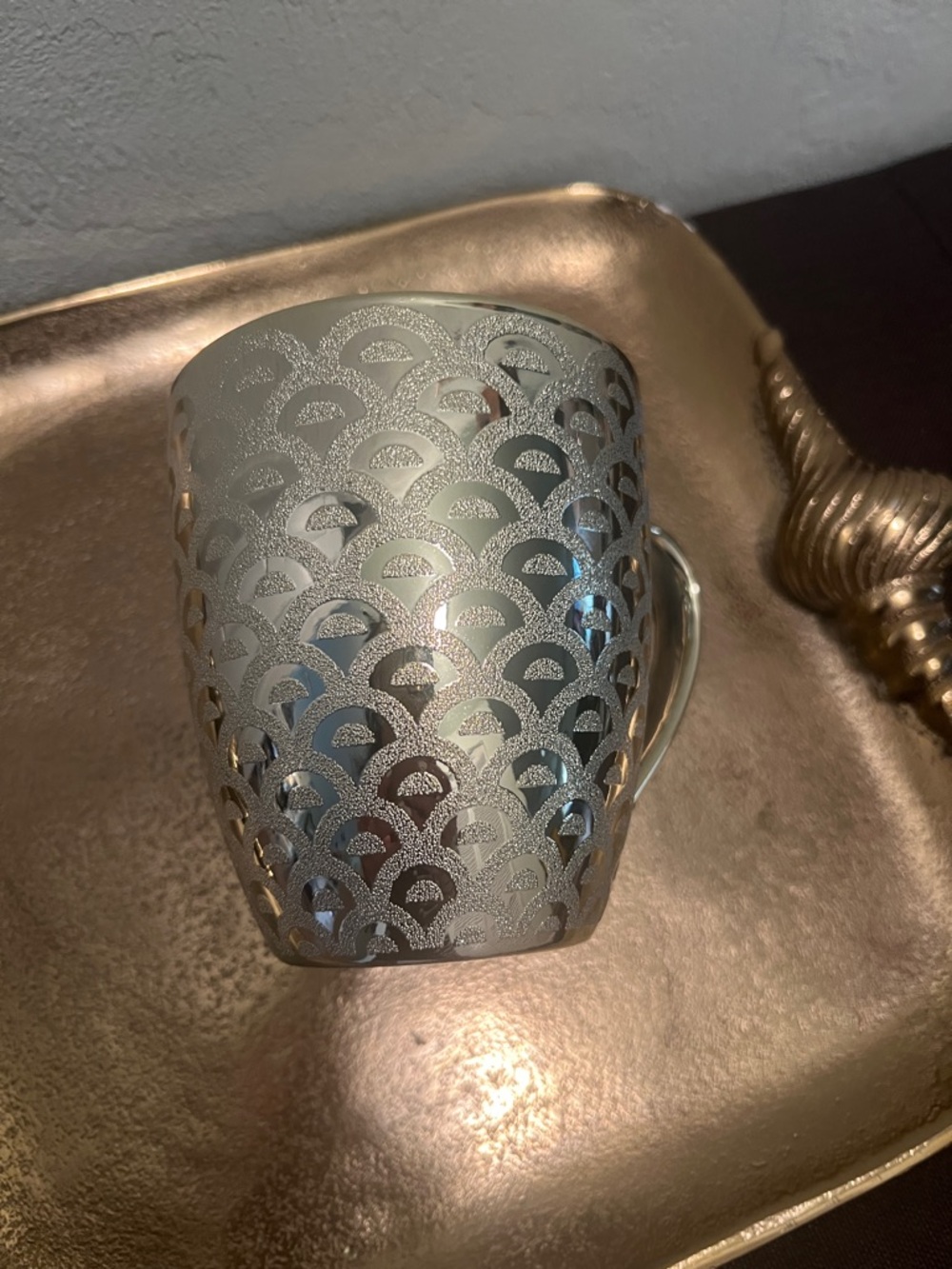 #1865* Gold Decorative Mug. Not Suitable use in microwave. Home Decor - Picture 5 of 10